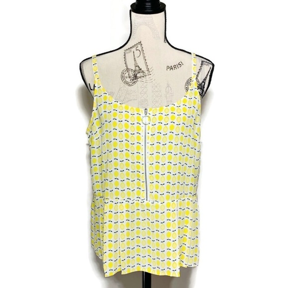 Reitmans L lemon print flowy cami tank top - Picture 1 of 5